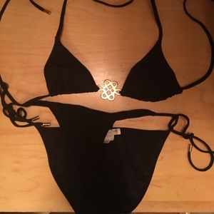 Diane Von Furstenburg Black Bikini (worn once)